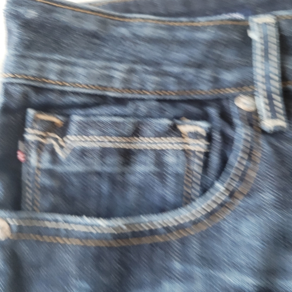 Vigoss Women's Dark Indigo Rolled Hem Denim Shorts Size Waist 31 Length 3 - Picture 5 of 12